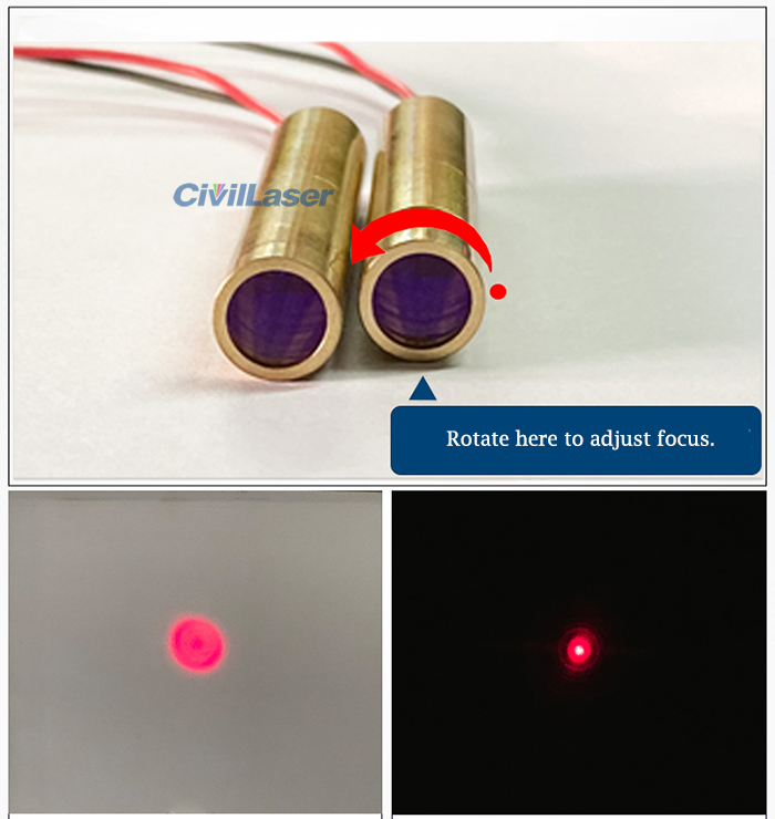 Professional Red laser module/laser Dot/ 24 hours continue work/ 650nm  5mw~200mw / Collimation Lasers / Focus adjustable