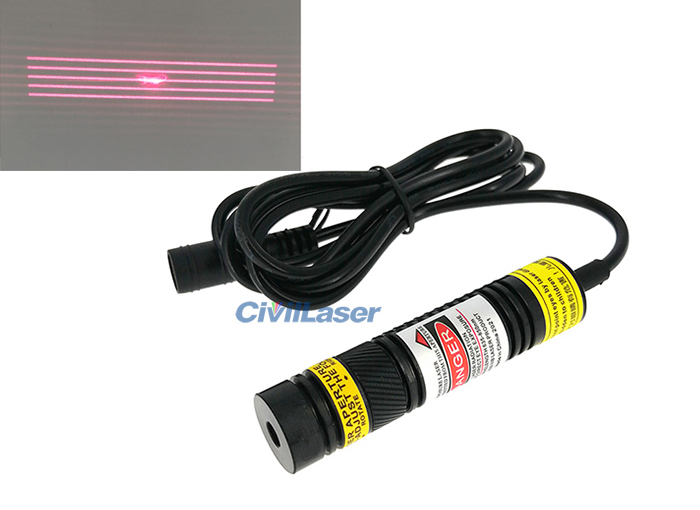 650nm 50mW/100mW Red 5 Lines Laser DOE Special Laser Module Projection ...