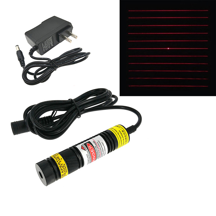 650nm 100mW Special Laser 11 Parallel Lines Laser Grating Module Multi-line