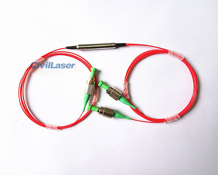 1064nm/1310nm/1480nm/1550nm 1x2 PM Fiber Splitter Polarization Beam ...